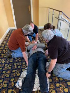 If you came across an accident scene, would you know what to do?  Club members who attended the 8-hour hands on, info packed CRASH course are better equipped.