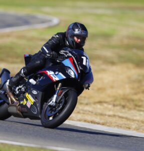 An (almost) little old lady at California Superbike School